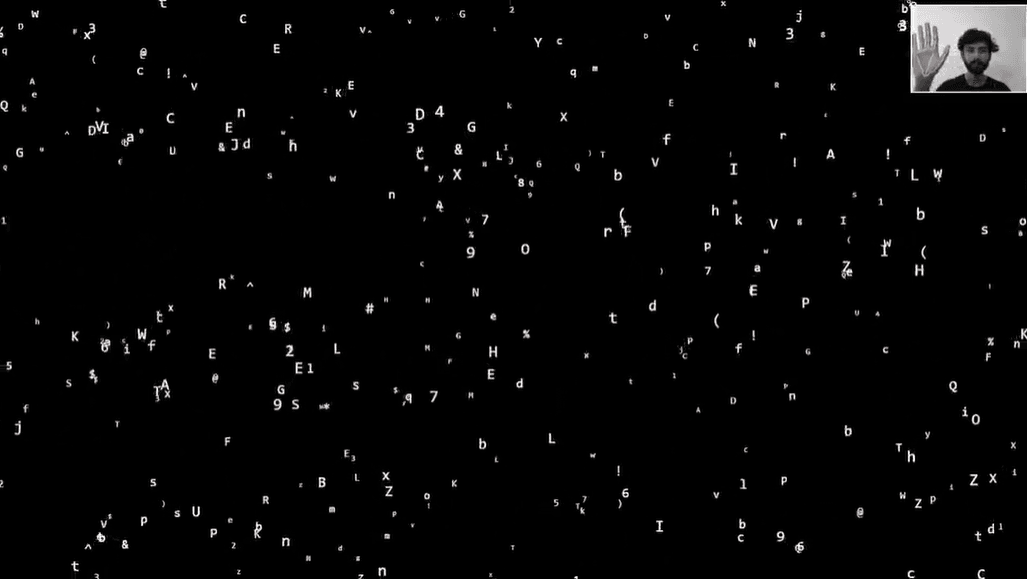 Real-time Interactive ASCII Particles