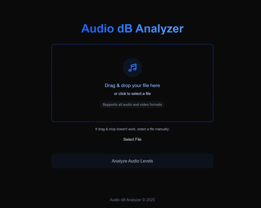 Audio dB Analyzer